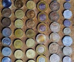 Indian old currency coin collections