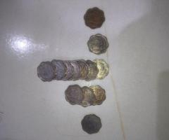 Old Indian 14 Paise Bulk Lot 1964–1971