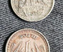 One rupee old 1981 /1976 2 coins available