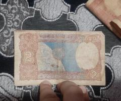 2 rupee note