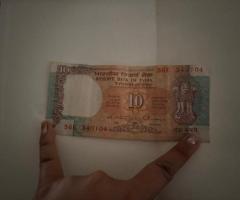 Rare ₹10 Old Indian Note