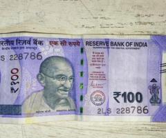 100 rupees Note