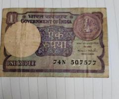 1 rupees old notes