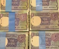 FOR SALE — Vintage ₹1 Government of India Currency Bundles (1980s)