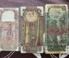 Old Rs.10, Rs.50 & Rs.100 currency notes