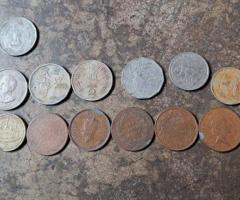 Elizabeth ii,george vi king emperor,east India company one quarter anna1835,