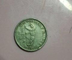 Old indian tractor note and twenty rupees star symbol