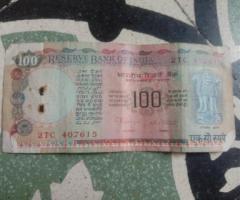 100 RUPEES AGRICULTURE GOVERNOR MANMOHAN SINGH RARE NOTE