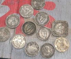 George VI , 25 paisa all seen on picture