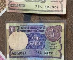 1 rupee notes