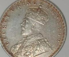 George V King One Rupee India 1921