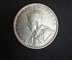 British Indian George King V Emperor 1Rupee Coin