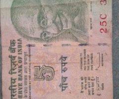 “Old ₹5 Indian Currency Note – Mahatma Gandhi Series – Collector’s Item”