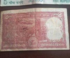 Rs. 5 and two rupees notes 4 and 1 each