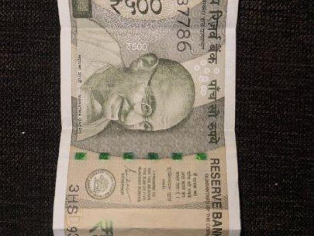 500 Hundred indian currency. Ending 786